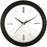 12IN ROUND WALL CLOCK BLK