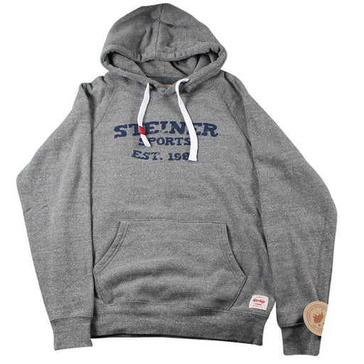 Steiner Sports Grey Vintage Hooded Sweatshirt - L