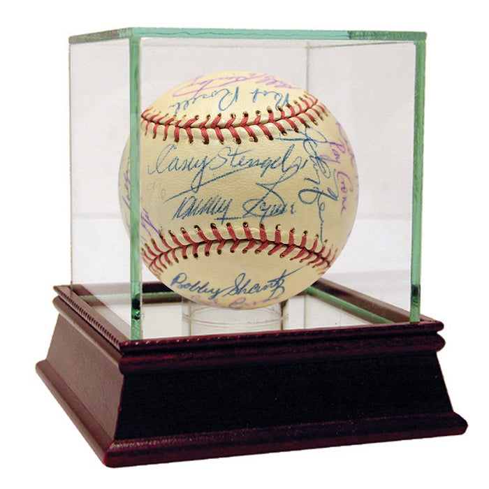 1959 Yankees and Braves Team Signed 34 Sig Baseball JSA (Whitey Ford  Casey Stengel HOF)