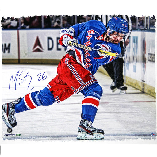 Martin St. Louis Signed Follow Through 22x26 Canvas