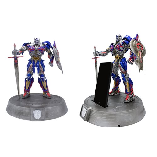 Transformers Last Knight Optimus Prime Phone Stand Statue   