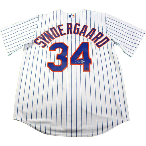 Noah Syndergaard Signed New York Mets Home Pinstripe Authentic Cool Base Jersey