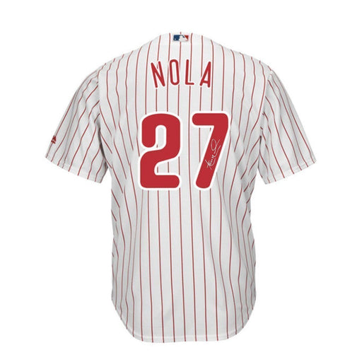 Aaron Nola Signed Philadelphia Phillies Home Replica Cool Base Jersey