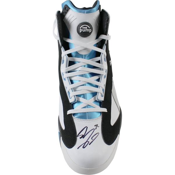 Shaquille O'Neal Signed Reebok Blue/White Size 22 Sneaker (Signed in Black) With Case