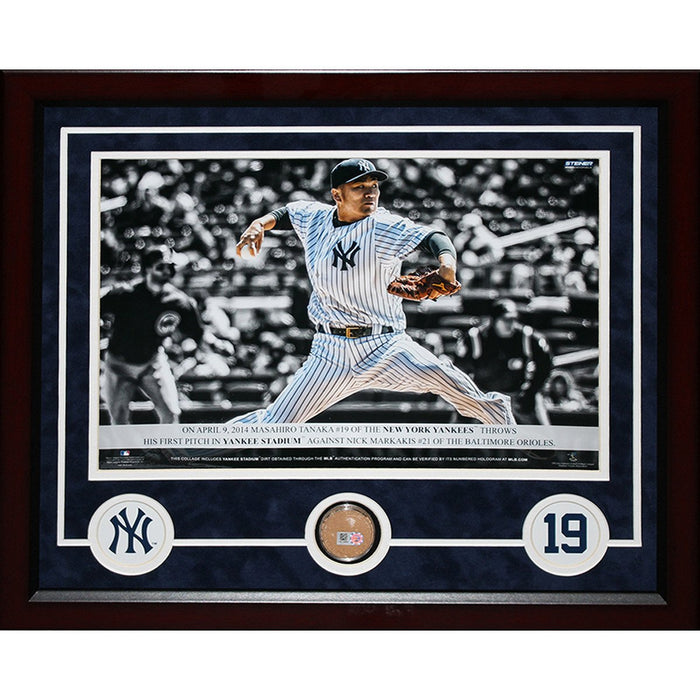 Masahiro Tanaka Horizontal 16x19 Framed Photo Dirt Collage