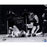 Lawrence Taylor Sack over Randall Cunningham Horizontal BW 16x20 Photo w/ 3x NFL DPOY Insc