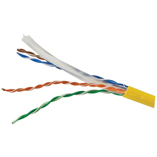 CAT6 UTP CMR 1000FT YLW