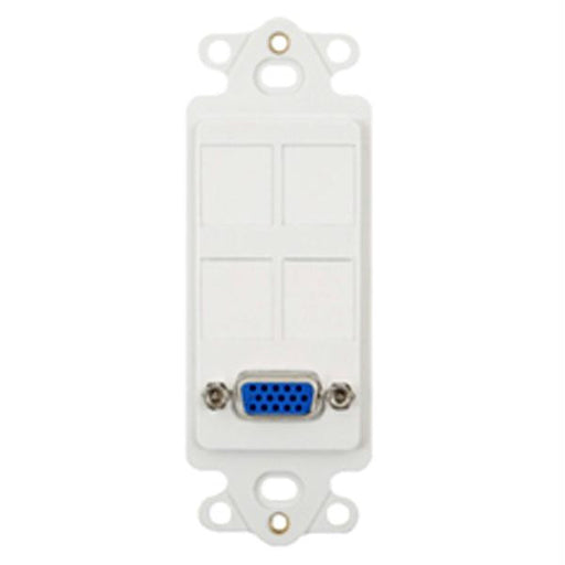 Insert- Decorex- 4 Port- Rgb-vga- White