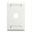 Faceplate- Id- 1-gang- 1-port- White