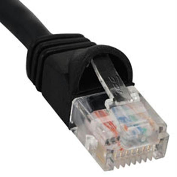 Patch Cord- Cat 5e- Molded Boot- 5' Bk