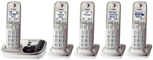 Dect 6.0- 5 Handset- Talking Cid- Itad