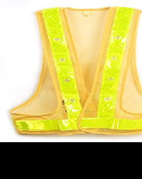 Xl Reflective Safety Vest W- 16 Led Ligh