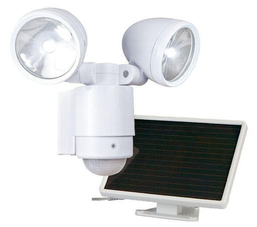 Dual-head Solar Spotlight - White