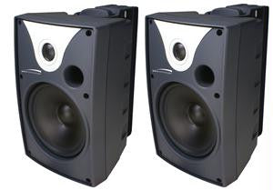 6in Outdoor Speaker Black (pair)