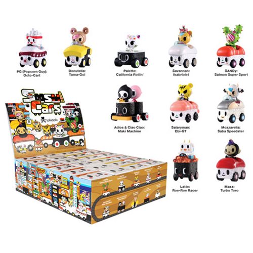 Tokidoki Sushi Cars Mini-Figures Display Tray               