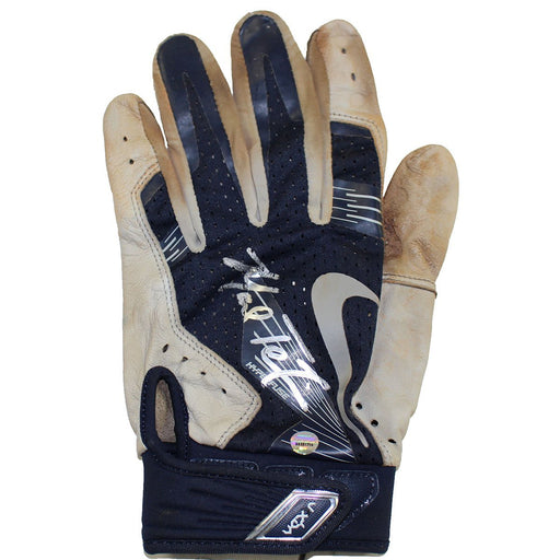 Mark Teixeira Signed 2016 Season Game Used Grey/Navy Batting Glove (Single)