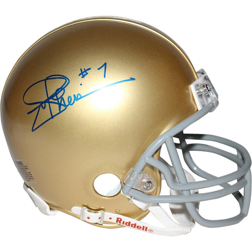 Joe Theismann Signed Notre Dame Mini Helmet