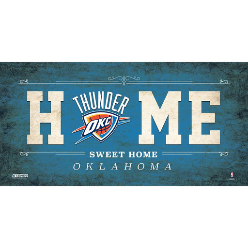 Oklahoma City Thunder 6x12 Home Sweet Home Sign