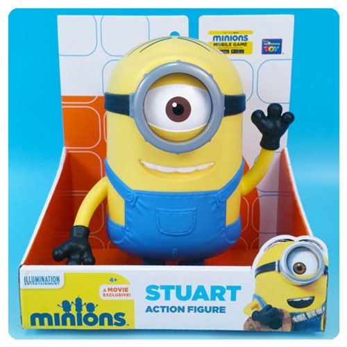 Minions Movie Stuart 7 1/2-Inch Action Figure               