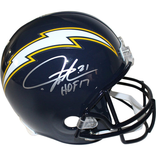 LaDainian Tomlinson Signed San Diego Chargers Blue Full Size Replica Helmet w/ "HOF 17" Insc