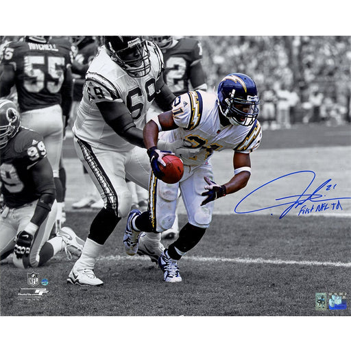 LaDainian Tomlinson Signed San Diego Chargers First TD 16x20 Photo inscribed "First NFL TD"