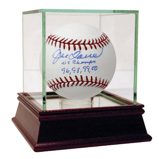 Joe Torre Signed MLB Baseball w/ "WS Champs 96  98  99  00" Insc - IMPERFECT