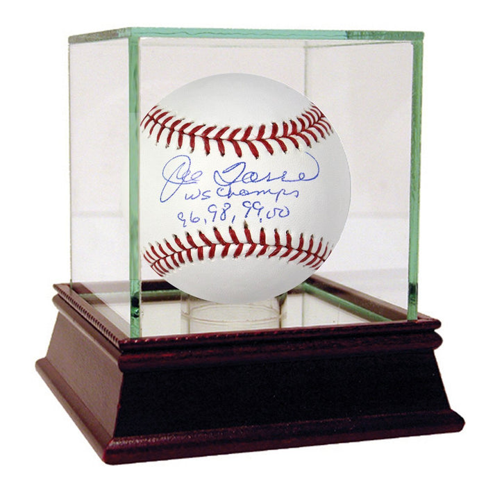 Joe Torre Signed MLB Baseball w/ WS Champs 96 98 99 00 Insc