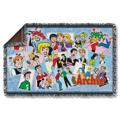 Archie Panels Woven Tapestry Throw Blanket                  