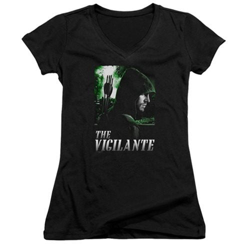 Arrow TV Series Star City Defender Juniors V-Neck T-Shirt   