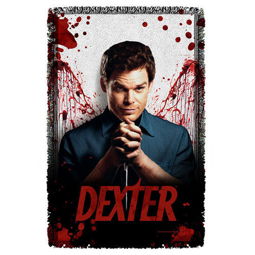 Dexter Blood Never Lies Woven Tapestry Throw Blanket        