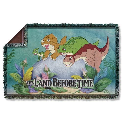 The Land Before Time Woven Tapestry Blanket                 