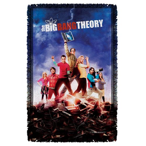 Big Bang Theory Poster Woven Tapestry Throw Blanket         