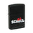 Old School Logo Black Matte Zippo Lighter                   