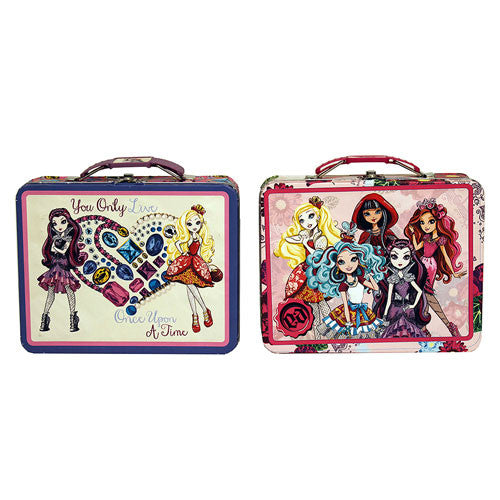 Ever After High Large Embossed Tin Lunch Box Case           