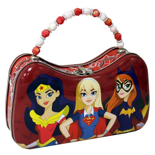 DC Super Hero Girls Scoop Purse Tin Tote                    