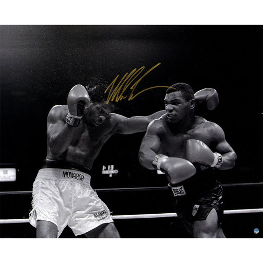 Mike Tyson Signed  'Right Hook To Mitch Green' 16x20 Photo