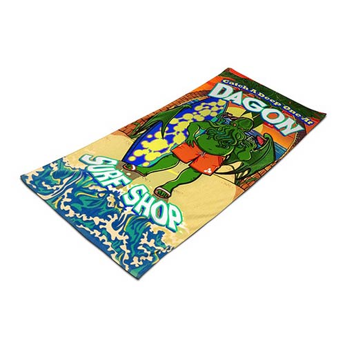 Cthulhu Dagon Surf Shop Beach Towel                         