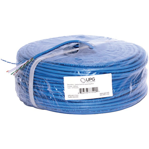 CAT6 CBL 500FT BLU