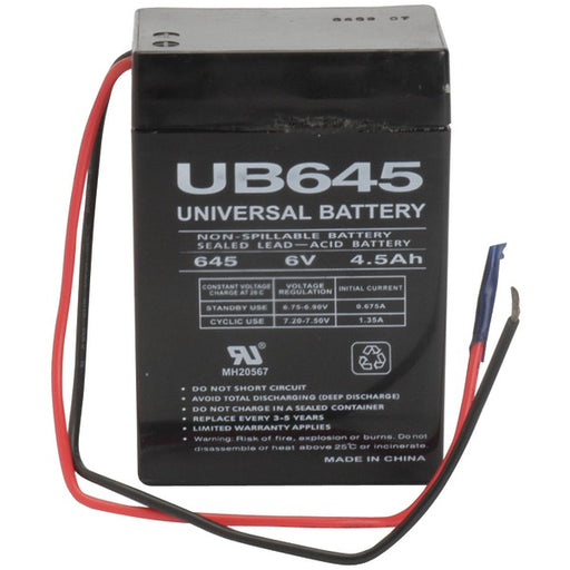 UB645WL SEALED LEAD ACID