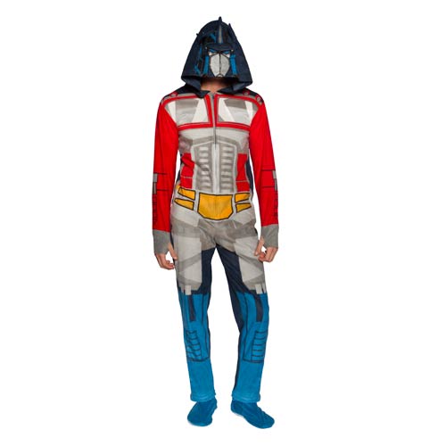 Transformers Optimus Prime Hooded Onesie with Removable Feet