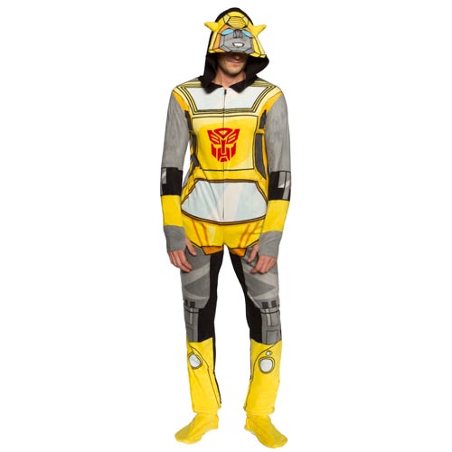 Transformers Bumblebee Hooded Onesie with Removable Feet    