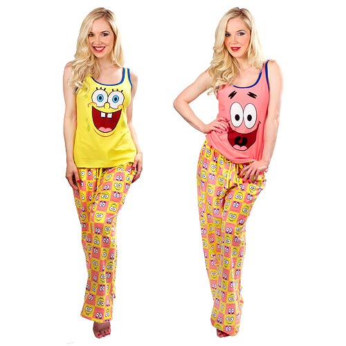 SpongeBob SquarePants and Patrick Pajama Set with Tank Top  