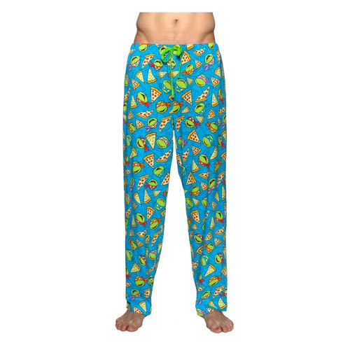 TMNT Blue Faces and Pizza Pajama Pants                      