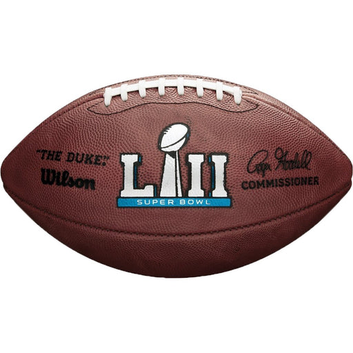 Super Bowl 52 Official Game Football with Team Names WTF1007ID52