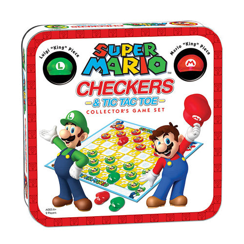 Super Mario Edition Checkers and Tic-Tac-Toe Game           