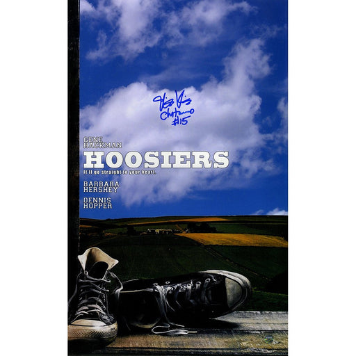 Maris Valainis Signed Hoosiers 10x16 Mini Poster