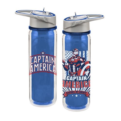 Captain America Sentiel 18 oz. Tritan Water Bottle          