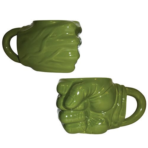 Hulk Fist Sculpted Ceramic Mug                              