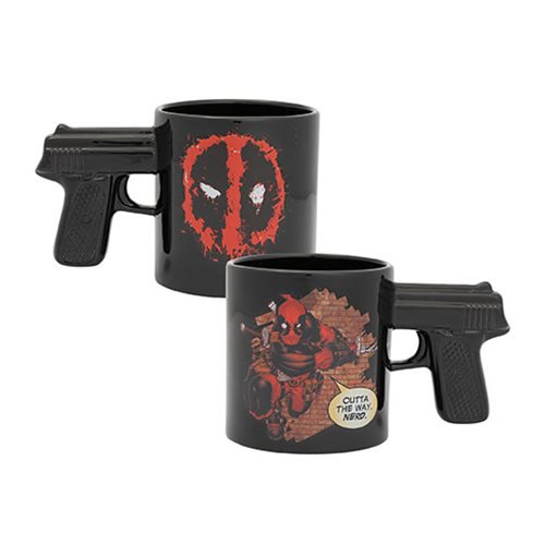 Deadpool Outta the Way Nerd 20 oz. Sculpted Ceramic Mug     