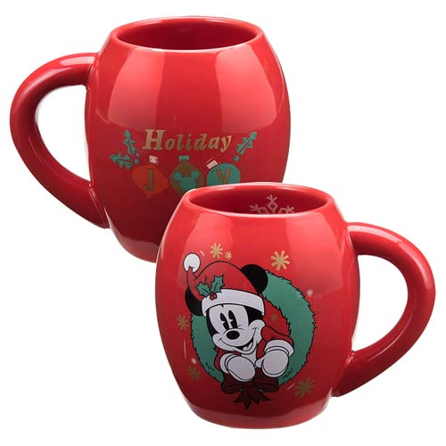 Mickey Mouse Holiday 18 oz. Oval Ceramic Mug                